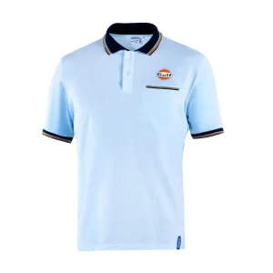 Tovární Cena Sparco polo triko Gulf s náprsní kapsičkou, barva světle modrá