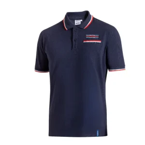 Pouze Dnes Sparco Polo triko Martini Racing s náprsní kapsičkou, barva modrá