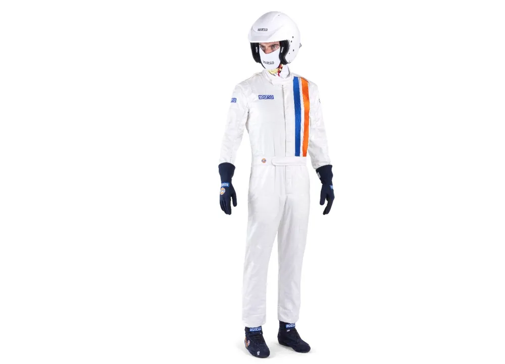 Sparco replika závodní kombinézy Gulf, s homologací FIA, barva bílá Cenový Hit