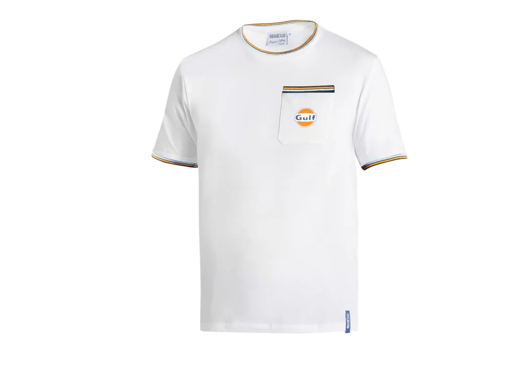 Sparco triko Gulf s náprsní kapsičkou, barva bílá Koupit Online