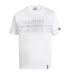 Nejlepší Cena Sparco triko s velkým logem Martini Racing, barva bílá
