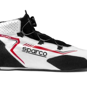 Hit Sezóny Závodní boty Sparco RAPID s otočným mechanismem zapínání, s homologací FIA, barva bílo-červená