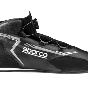 Sezónní Sleva Závodní boty Sparco RAPID s otočným mechanismem zapínání, s homologací FIA, barva černo-šedá