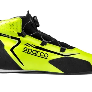 Přímo Od Výrobce Závodní boty Sparco RAPID s otočným mechanismem zapínání, s homologací FIA, barva žluto-černá
