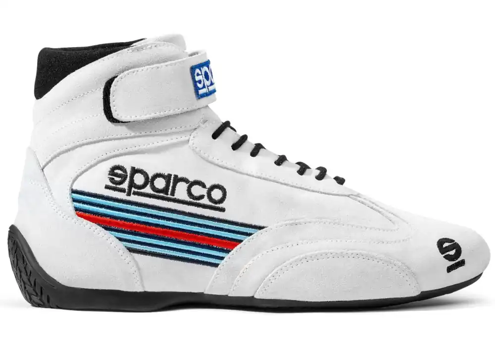 Závodní boty Sparco Top Martini Racing, s homologací FIA, barva bílá Sleva