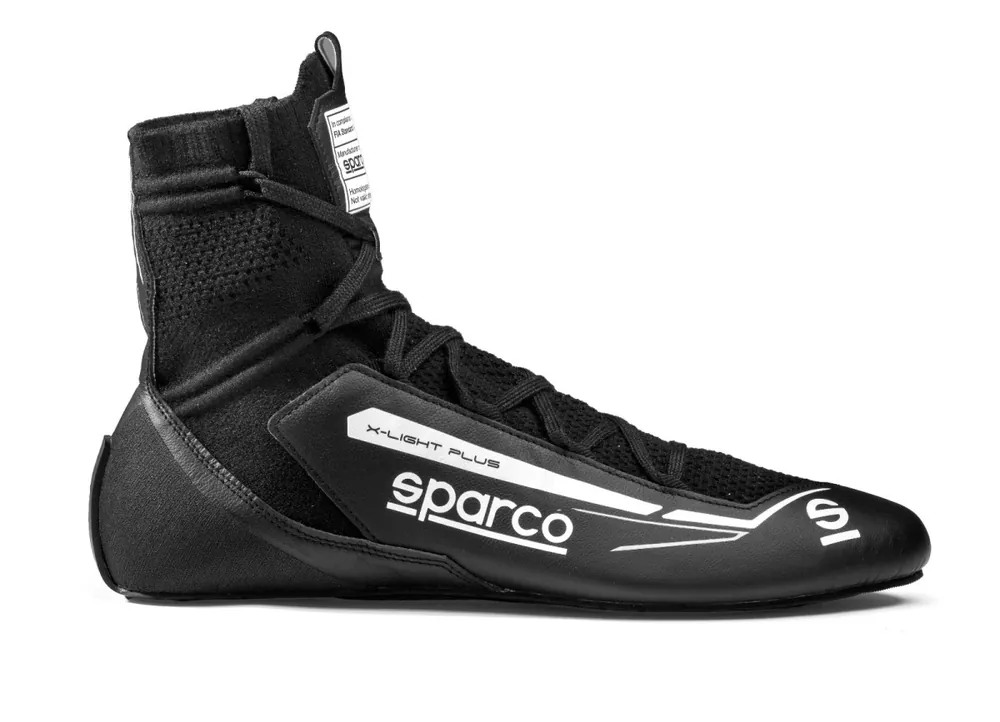 Závodní boty Sparco X-LIGHT PLUS, s homologací FIA, barva černo-bílá Koupit Online