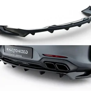 Mercedes AMG GT C C190 Facelift, spoiler pod zadní nárazník s žebrováním, Maxton Design Výhodná Nabídka