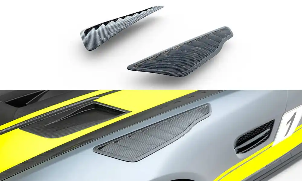 Nejlepší Volba Mercedes AMG GT C C190 Facelift, karbonové výdechy blatníků, Maxton Design