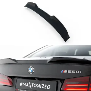Super Cena BMW řady 5 G30 M550i Sedan, prodloužení spoileru 3D, Maxton Design