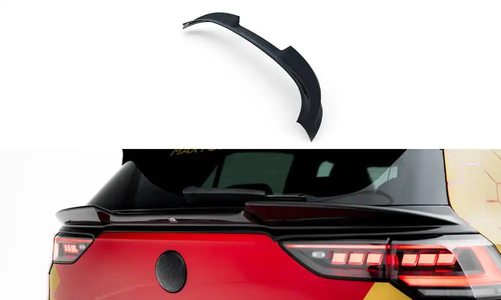 Nízká Cena Volkswagen Golf VIII GTI/GTE/R/R-Line/GTD včetně Facelift, spodní prodloužení spoileru 3D, Maxton Design