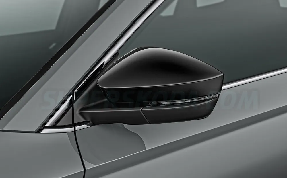 Škoda Kodiaq - černé kryty zrcátek Sportline black s AREA VIEW Top Prodej