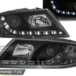 Přední LED xenonová světla Škoda Octavia II (2004 - 2008) - černé - D1S Ihned K Objednání