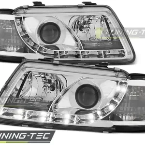 Přední čirá LED světla Audi A3 (1996 - 2000) - chromované Must-Have