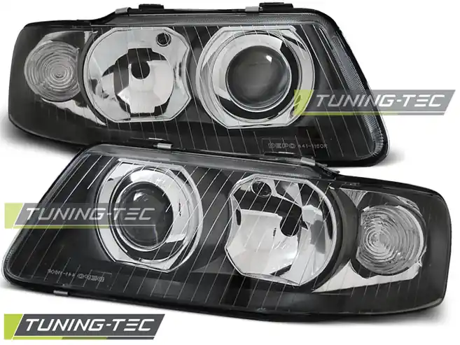Ověřený Přední čirá světla Audi A3 (2000 - 2003) - černé