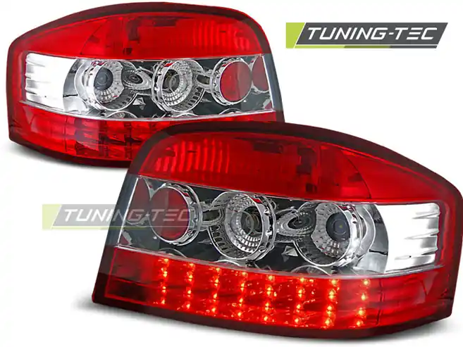Horká Nabídka Zadní čirá LED světla Audi A3 (2003 - 2008) - červené