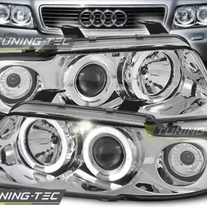 Akční Cena Přední čirá světla Audi A4 (1994 - 1998) - chromované - Angel Eyes