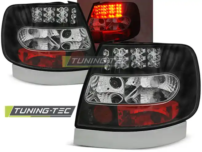 Aktuální Zadní čirá LED světla Audi A4 (1994 - 2000) - černé