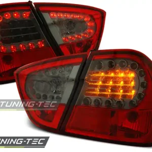 Značkový Zadní čirá LED světla BMW 3 E90 (2004 - 2008) - červené kouřové