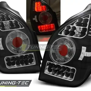 Značkový Zadní čirá LED světla Citroën C2 (2003 - 2010) - černé
