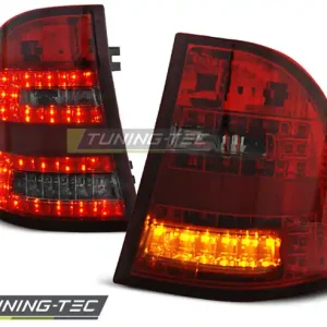 Značkový Zadní čirá LED světla Mercedes Benz ML I W163 (1997 - 2004) - červené kouřové