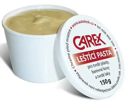 Leštící pasta CAREX na opravu plexi světlometů, 150 g Jen Po Omezenou Doba