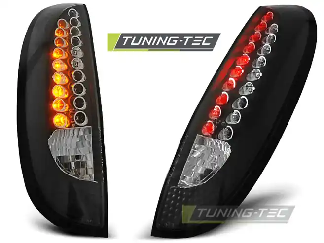 Zlevněný Zadní čirá LED světla Opel Corsa C (2000 - 2006) - černé