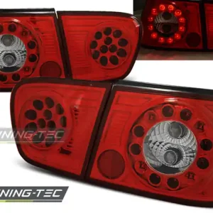 Značkový Zadní čirá LED světla Seat Ibiza II (1999 - 2002) - červené