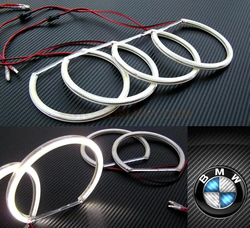Nejprodávanější LED Angel Eyes kroužky BMW 5 E39 - bílé - 480 LED