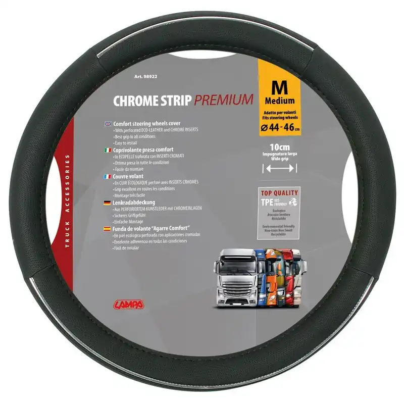 Potah volantu 44 - 46 cm pro kamion LAMPA CROME STRIP TIR M Nakupujte Hned