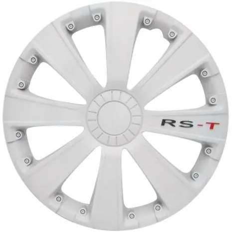 Nová Kolekce Poklice na kola - kryty kol RST White 16" - sada 4 ks - 4 Racing