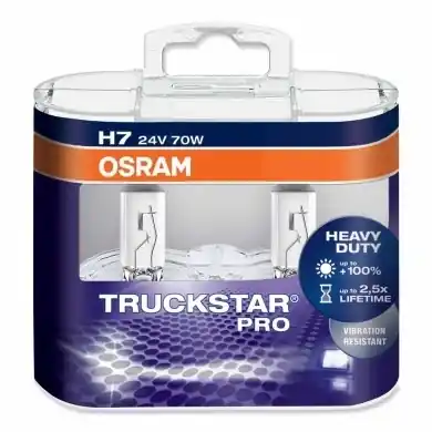 Kup Teď Žárovky OSRAM H7 70W (24V) Truckstar PRO +100% (DUO BOX 2 ks)