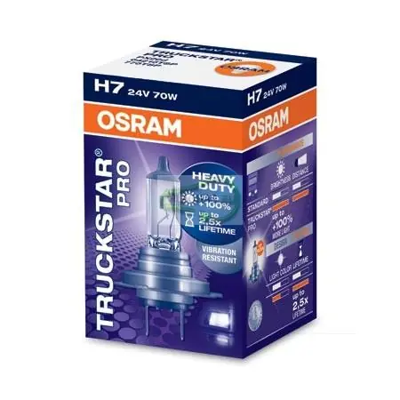 Nízká Cena Žárovka OSRAM H7 70W (24V) Truckstar PRO +100% (1 ks)