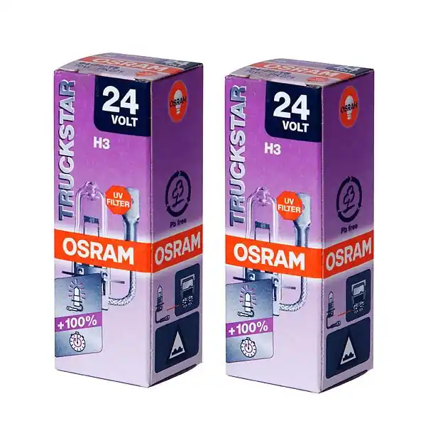 Aktuální Žárovky OSRAM H3 70W (24V) Truckstar +100% (2 ks)