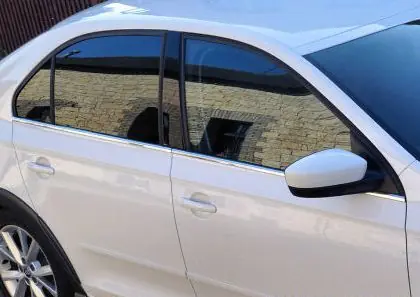 Sezónní Sleva Nerezové - chromované okenní lišty Škoda Rapid Liftback (2012 - 2019) - sada 4 ks