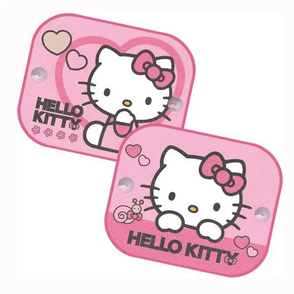 Výprodej Protisluneční clony do auta na boční okna Hello Kitty (2 ks)