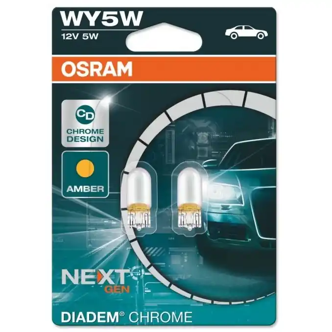Koupit Online Žárovky WY5W OSRAM Diadem Chrome NEXT GEN 12V, oranžové, 2 ks