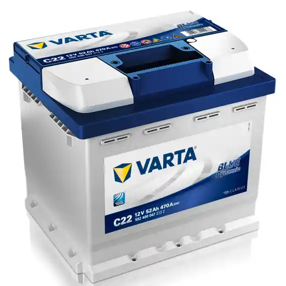 Vysoce Kvalitní Autobaterie VARTA Blue Dynamic C22 12V, 52Ah, 470A