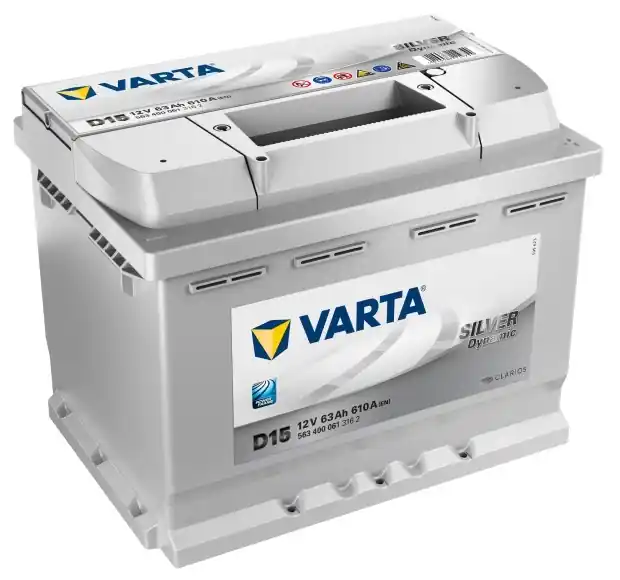 Autobaterie VARTA Silver Dynamic D15 12V, 63Ah, 610A Nakupujte Hned