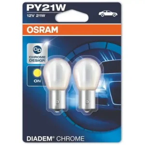Akce Žárovky OSRAM 21W BAU15S DIADEM CHROME do blinkrů, 2 ks