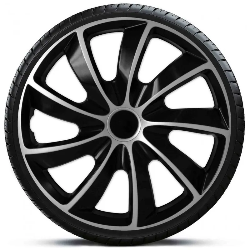 Cenová Bomba Poklice na kola - kryty kol Quad Bicolor 15" - sada 4 ks - NRM