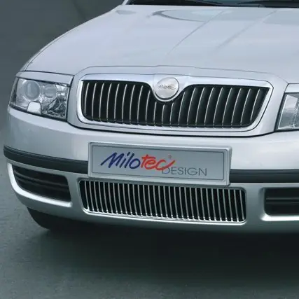 Lišty mřížky předního nárazníku Škoda Superb I (2002 - 2006) - Milotec Značkový