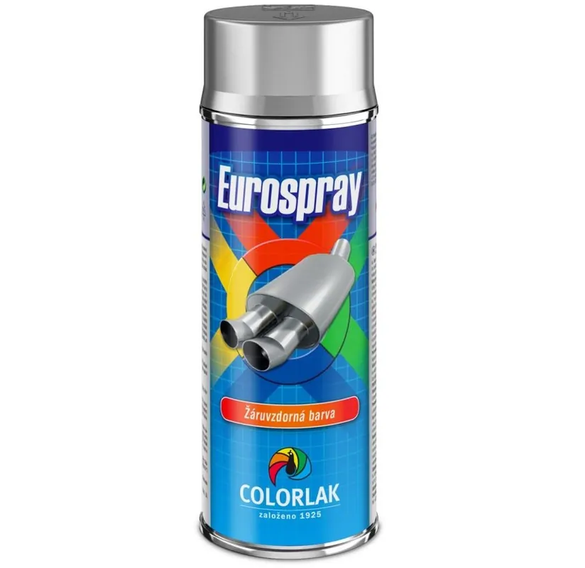 Žáruvzdorná barva na výfuky - stříbrná (400 ml) - Colorit Akční Nabídka