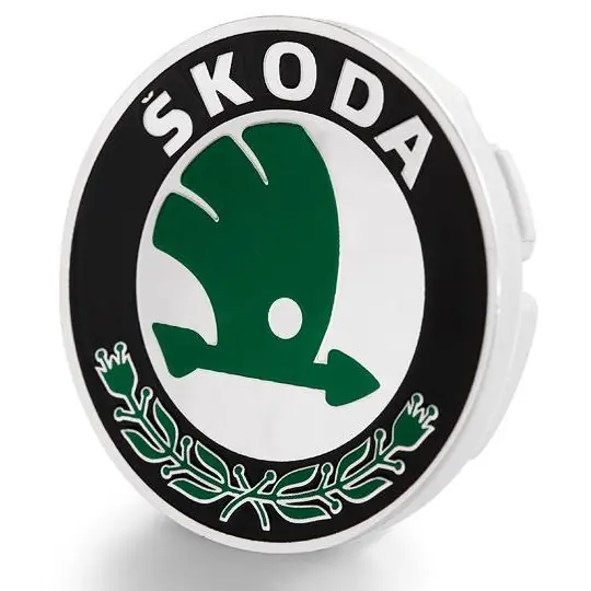 Objednat Nyní Středová krytka hliníkových kol ŠKODA, originál, staré logo